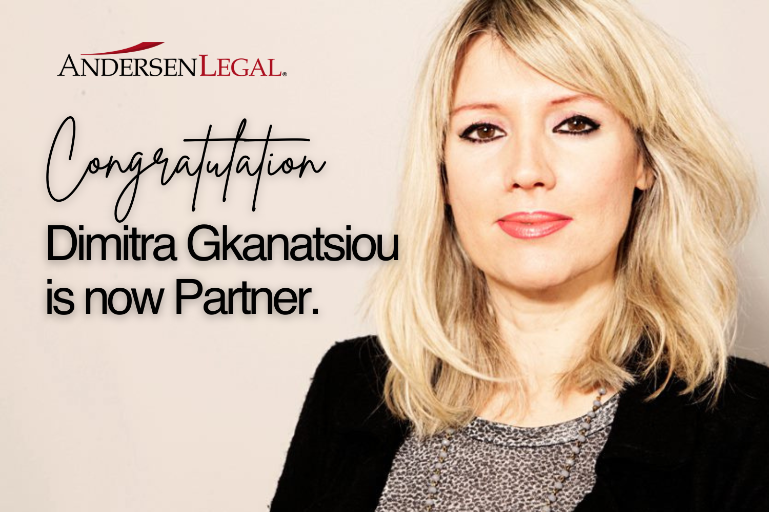 Dimitra Gkanatsiou is now Partner